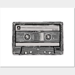 Cassette Tape Illustration Posters and Art